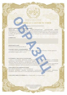 Образец Сертификат СТО 01.064.00220722.2-2020 Десногорск Сертификат СТО 01.064.00220722.2-2020 